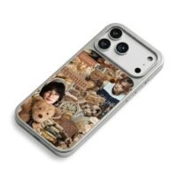Hyunjin vintage teddy bear collage iPhone 17 Pro Max Electroplated Silver Case2