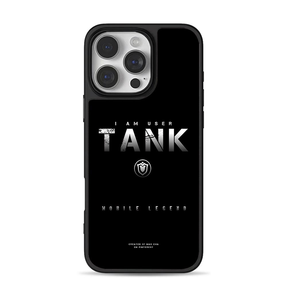 I Am User Tank Mobile Legend Shield iPhone 16 Pro Max Black Case I Am User Tank Mobile Legend Shield iPhone 16 Pro Max Black Case