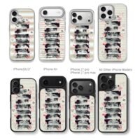 I love SKZ eye collage pink decor Chris Brown Phone Case Black Electroplated Silver For Iphone 11 To 17