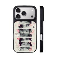 I love SKZ eye collage pink decor iPhone 17 Pro Max Black Case