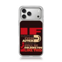 IF Ed Sheeran Perfect lyric couple art iPhone 17 Pro Max Electroplated Silver Case1