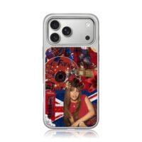 Iggy Azalea UK retro Fancy collage iPhone 17 Pro Max Electroplated Silver Case1