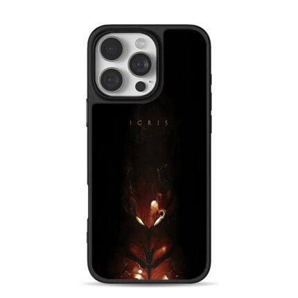 IGRIS glowing dark armored warrior iPhone 16 Pro Max Black Case
