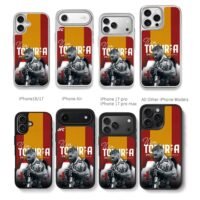 Ilia Topuria UFC 17-0 El Matador Chris Brown Phone Case Black Electroplated Silver For Iphone 11 To 17
