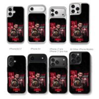 Ilia Topuria UFC Champ El Matador Chris Brown Phone Case Black Electroplated Silver For Iphone 11 To 17
