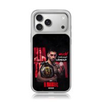 Ilia Topuria UFC Champ El Matador iPhone 17 Pro Max Electroplated Silver Case1