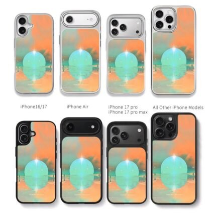 Imagine Dragons Loom beach orb art Chris Brown Phone Case Black Electroplated Silver For Iphone 11 To 17