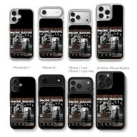 Imagine Dragons Loom World Tour art Chris Brown Phone Case Black Electroplated Silver For Iphone 11 To 17