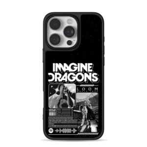 Imagine Dragons Loom World Tour art iPhone 16 Pro Max Black Case