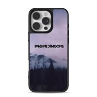 Imagine Dragons purple misty mountain iPhone 16 Pro Max Black Case