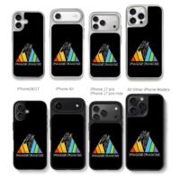 Imagine Dragons rainbow dragon logo Chris Brown Phone Case Black Electroplated Silver For Iphone 11 To 17