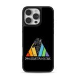 Imagine Dragons rainbow dragon logo iPhone 16 Pro Max Black Case