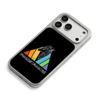 Imagine Dragons rainbow dragon logo iPhone 17 Pro Max Electroplated Silver Case2