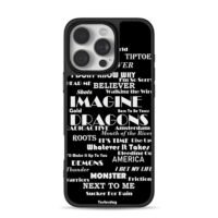 Imagine Dragons song titles art iPhone 16 Pro Max Black Case