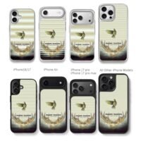 ImagineDragonsSmokeMirrorsBirdHands Chris Brown Phone Case Black Electroplated Silver For Iphone 11 To 17