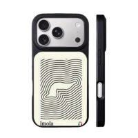 Imola 1994 F1 track line art flag iPhone 17 Pro Max Black Case