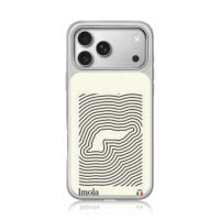 Imola 1994 F1 track line art flag iPhone 17 Pro Max Electroplated Silver Case1