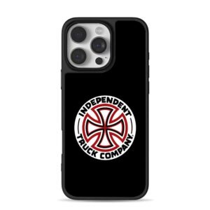 Independent Truck Co red cross logo iPhone 16 Pro Max Black Case
