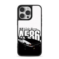 Initial D AE86 Fujiwara Tofu Shop iPhone 16 Pro Max Black Case