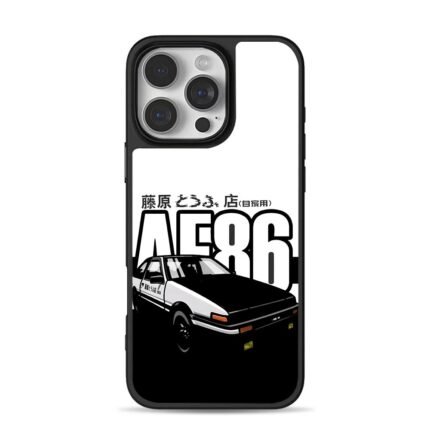 Initial D AE86 Fujiwara tofu shop iPhone 16 Pro Max Black Case