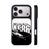 Initial D AE86 Fujiwara Tofu Shop iPhone 17 Pro Max Black Case