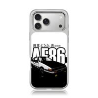Initial D AE86 Fujiwara tofu shop iPhone 17 Pro Max Electroplated Silver Case1