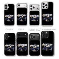 Initial D Nightkids drift car boy Chris Brown Phone Case Black Electroplated Silver For Iphone 11 To 17