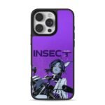 Insect Hashira Shinobu motor purple iPhone 16 Pro Max Black Case