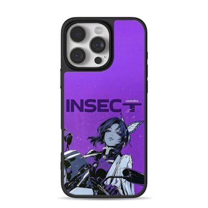 Insect Hashira Shinobu motor purple iPhone 16 Pro Max Black Case