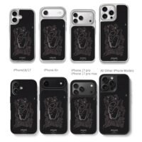 Interlagos Brazil F1 race track map Chris Brown Phone Case Black Electroplated Silver For Iphone 11 To 17