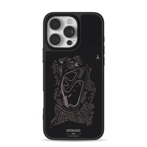 Interlagos Brazil F1 race track map iPhone 16 Pro Max Black Case