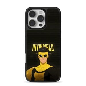 Invincible animated superhero art iPhone 16 Pro Max Black Case