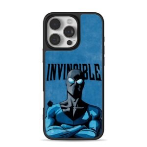 Invincible blue comic superhero art iPhone 16 Pro Max Black Case