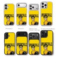 INVINCIBLE Mark Grayson yellow art Chris Brown Phone Case Black Electroplated Silver For Iphone 11 To 17
