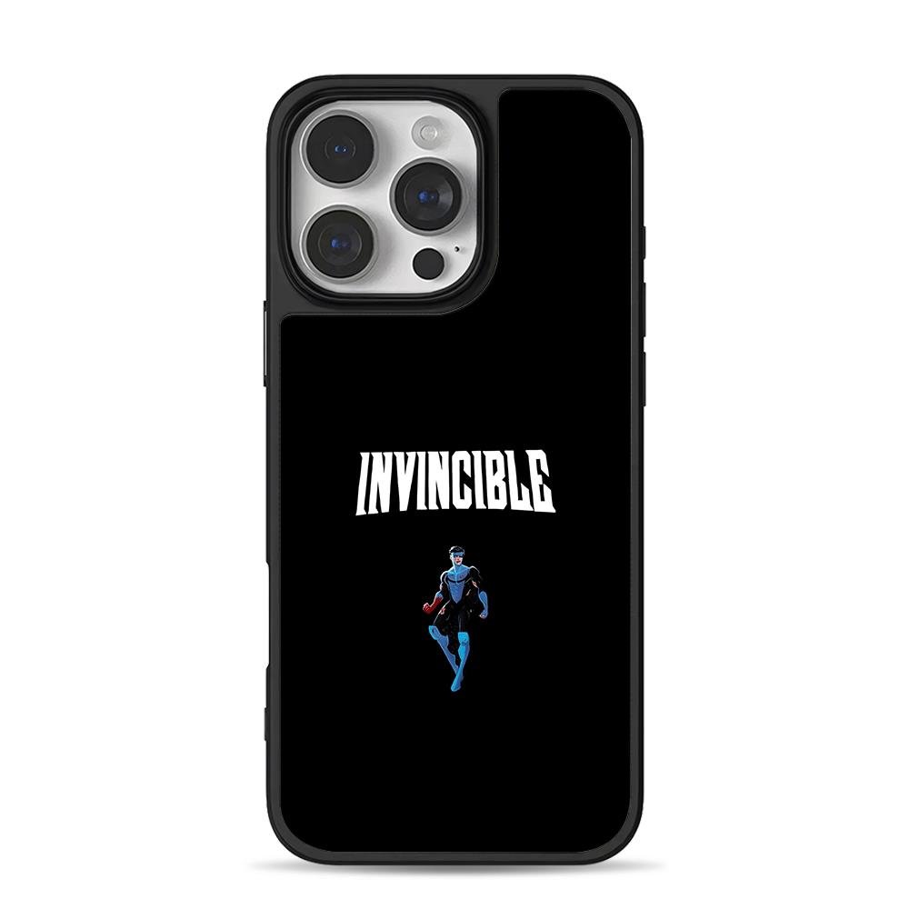 Invincible superhero graphic art iPhone 16 Pro Max Black Case Invincible superhero graphic art iPhone 16 Pro Max Black Case