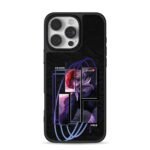 Iori Yagami King of Fighters art iPhone 16 Pro Max Black Case