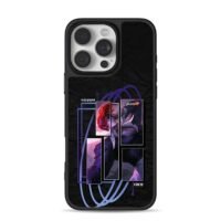 Iori Yagami King of Fighters art iPhone 16 Pro Max Black Case