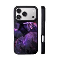 Iori Yagami KOF purple fire art iPhone 17 Pro Max Black Case