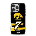 Iowa Hawkeyes No7 Gainbridge Chevy iPhone 16 Pro Max Black Case