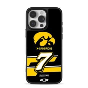 Iowa Hawkeyes No7 Gainbridge Chevy iPhone 16 Pro Max Black Case
