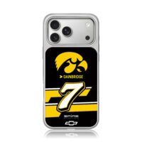 Iowa Hawkeyes No7 Gainbridge Chevy iPhone 17 Pro Max Electroplated Silver Case1