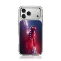 Iron Man vertical IRON MAN light iPhone 17 Pro Max Electroplated Silver Case1