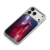 Iron Man vertical IRON MAN light iPhone 17 Pro Max Electroplated Silver Case2