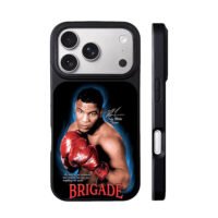 Iron Mike Tyson boxing autograph iPhone 17 Pro Max Black Case