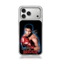 Iron Mike Tyson boxing autograph iPhone 17 Pro Max Electroplated Silver Case1