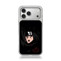 Itachi Uchiha Akatsuki cloud iPhone 17 Pro Max Electroplated Silver Case1