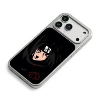 Itachi Uchiha Akatsuki cloud iPhone 17 Pro Max Electroplated Silver Case2
