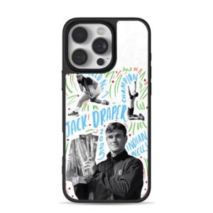 Jack Draper Indian Wells tennis art iPhone 16 Pro Max Black Case