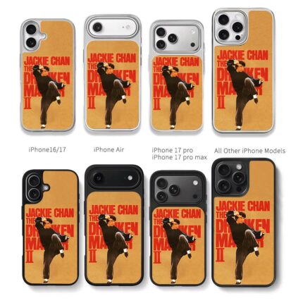 Jackie Chan Drunken Master II pose Chris Brown Phone Case Black Electroplated Silver For Iphone 11 To 17