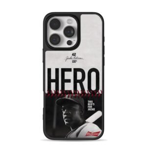 Jackie Robinson baseball Budweiser iPhone 16 Pro Max Black Case